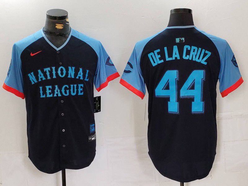 Men Cincinnati Reds #44 Delacruz Blue All star 2024 Nike MLB Jersey style 1->cincinnati reds->MLB Jersey